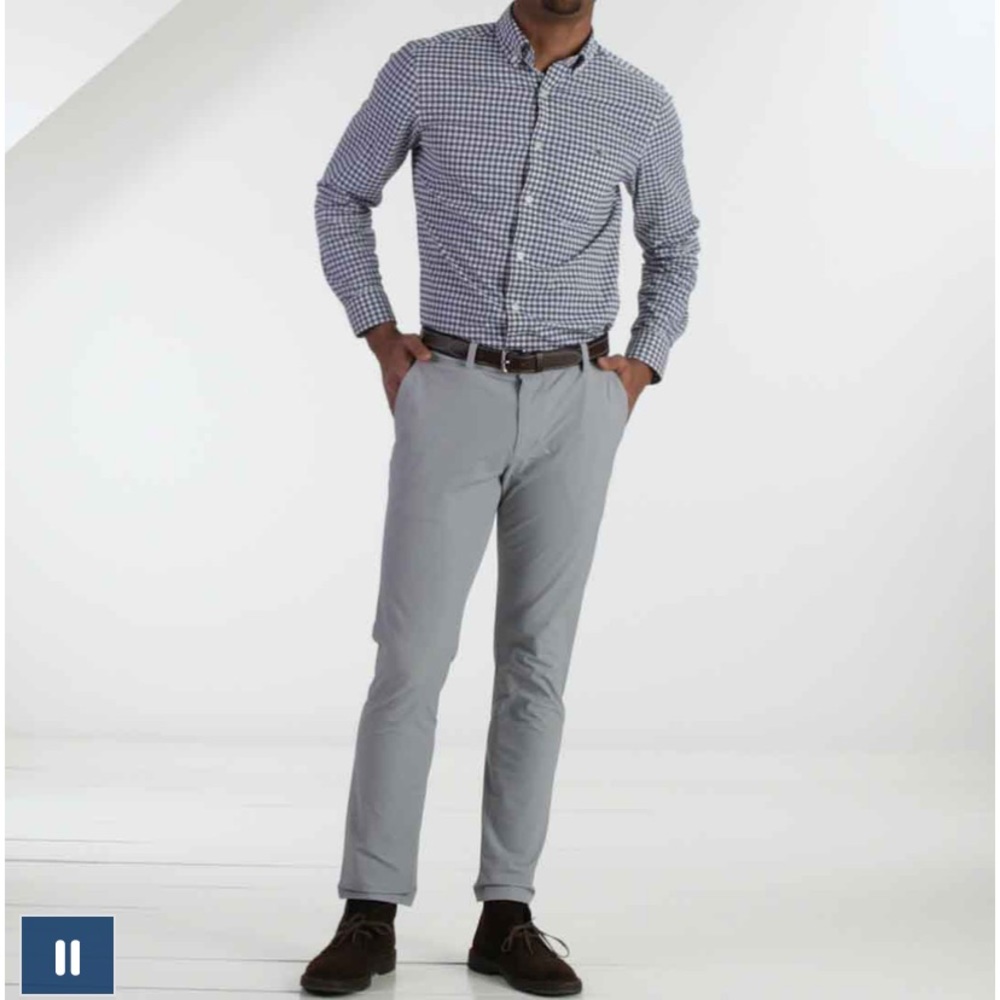 VINEYARD VINES STRETCH SLIM PANTS FITTED CHINO PANTS MEN 36 X 34
